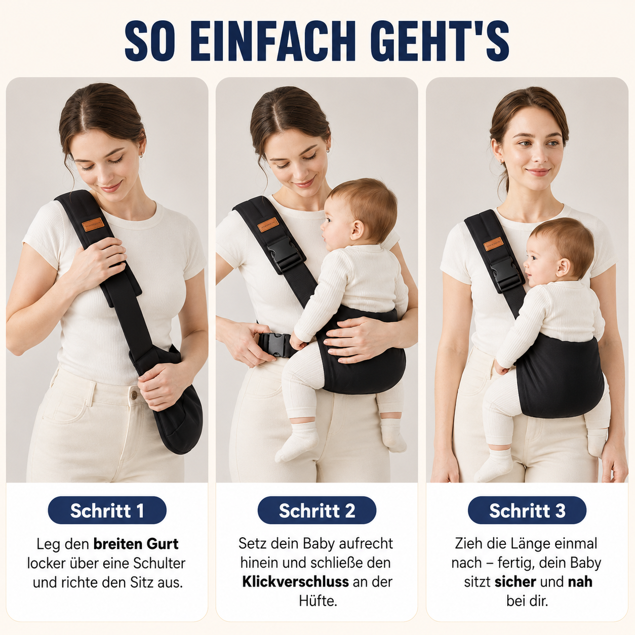 Lieomi™️ – Babytrage & Ein-Schulter-Tragehilfe